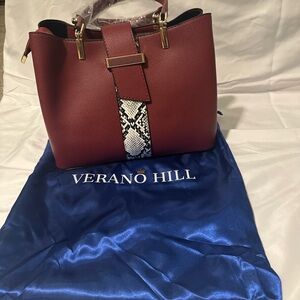 Burgundy Tote Bag